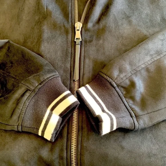 Robert Graham Faux Suede Varsity Jacket NWT - Picture 6 of 9